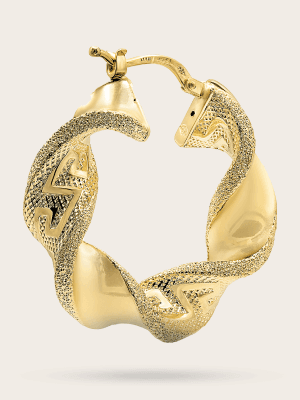 Gold Spiral Earring