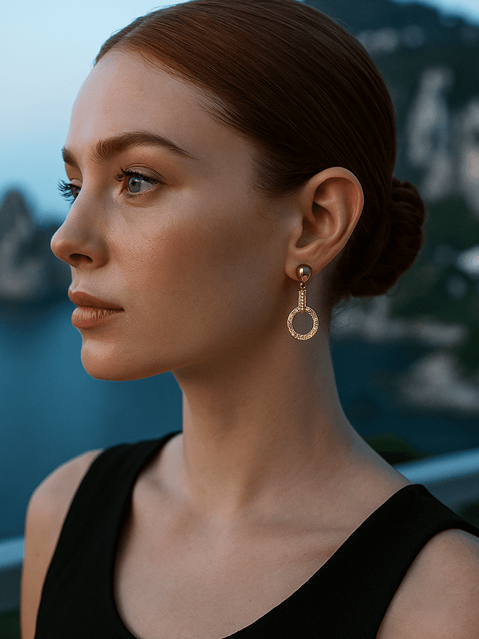 Aura Gold Earring