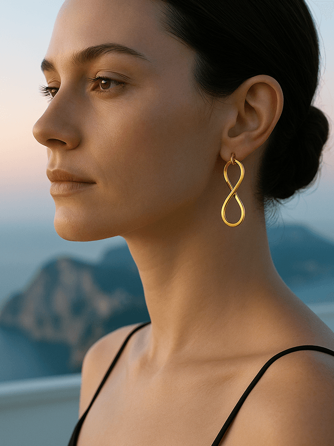 Gold Infinity Earring